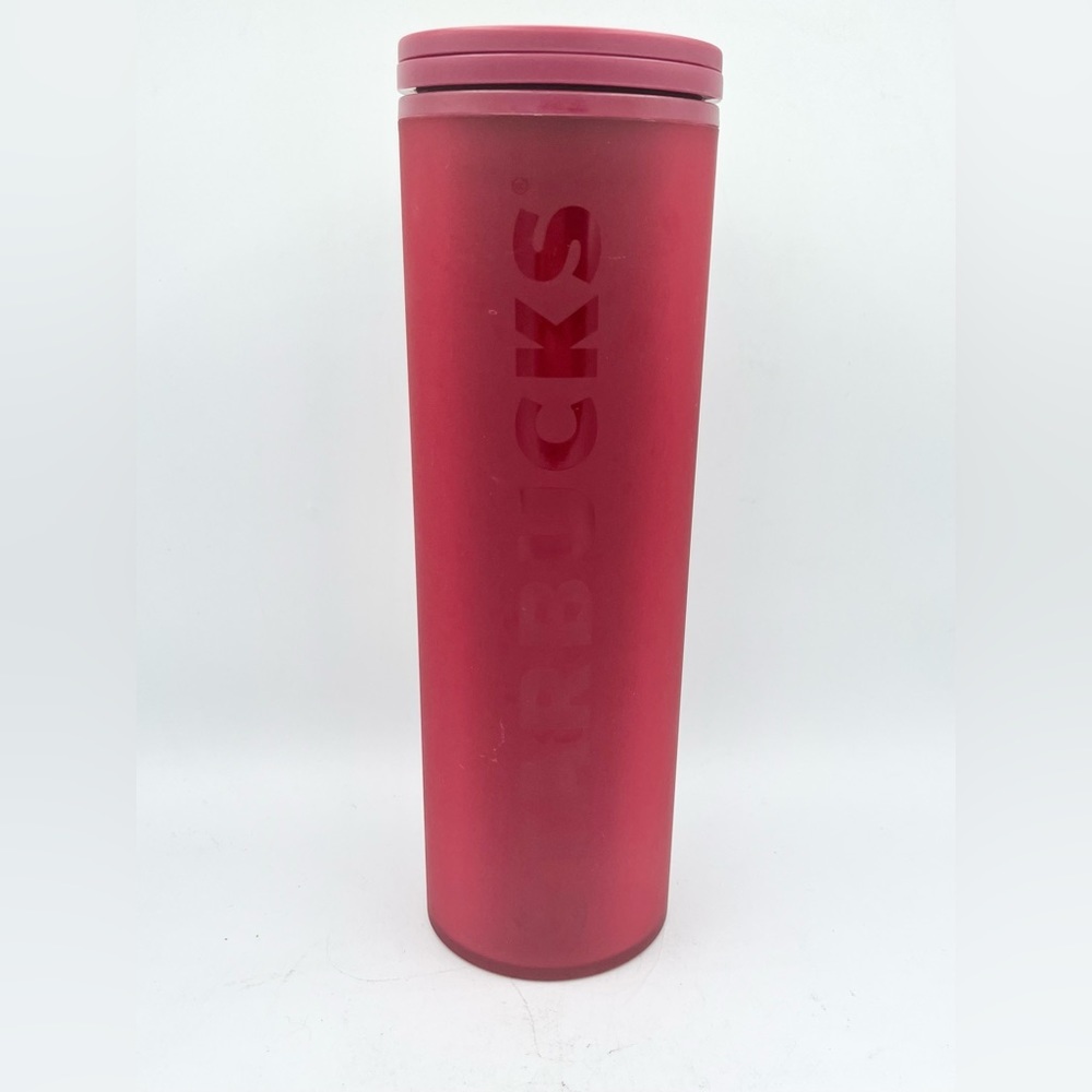 2021 Red Starbucks Tumbler Big Letters 16oz‎ HTF EUC